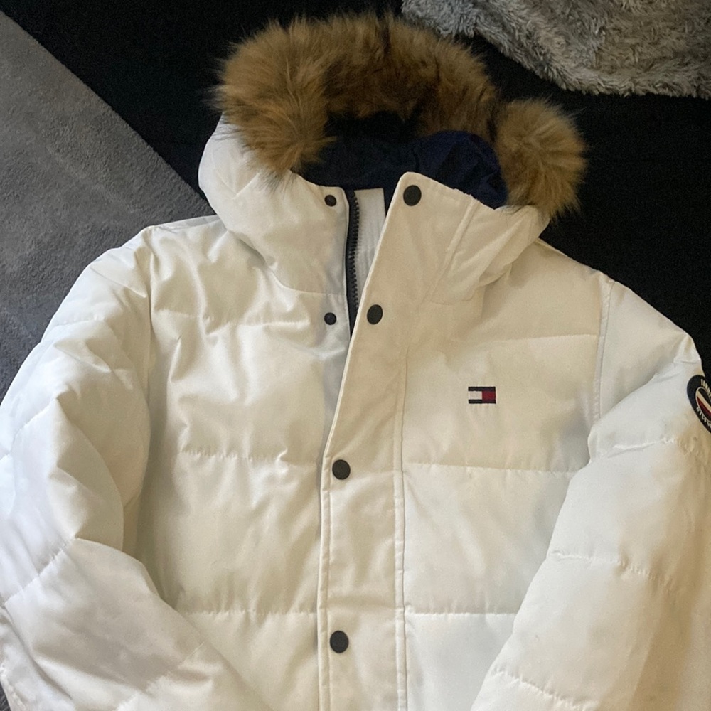 Tommy Hilfiger down jacket with fur